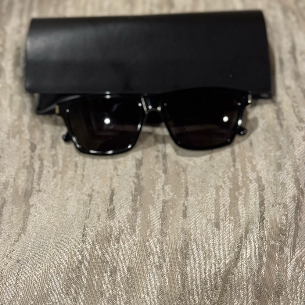Saint Laurent White and Black Sunglasses SL 274